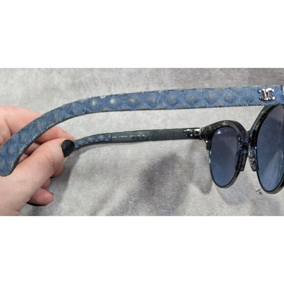 Chanel Blue Quilted Sunglasses 5342 .1552/52 Made In Italy main image 5